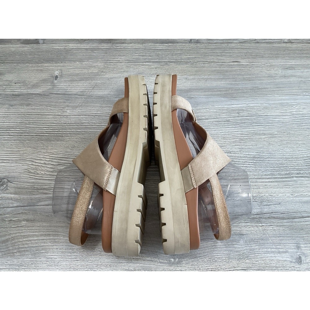Vionic Womens Alondra Lug Gold Metallic Adjustable Ankle Strap Sandal Size 9.5 M - Picture 10 of 15